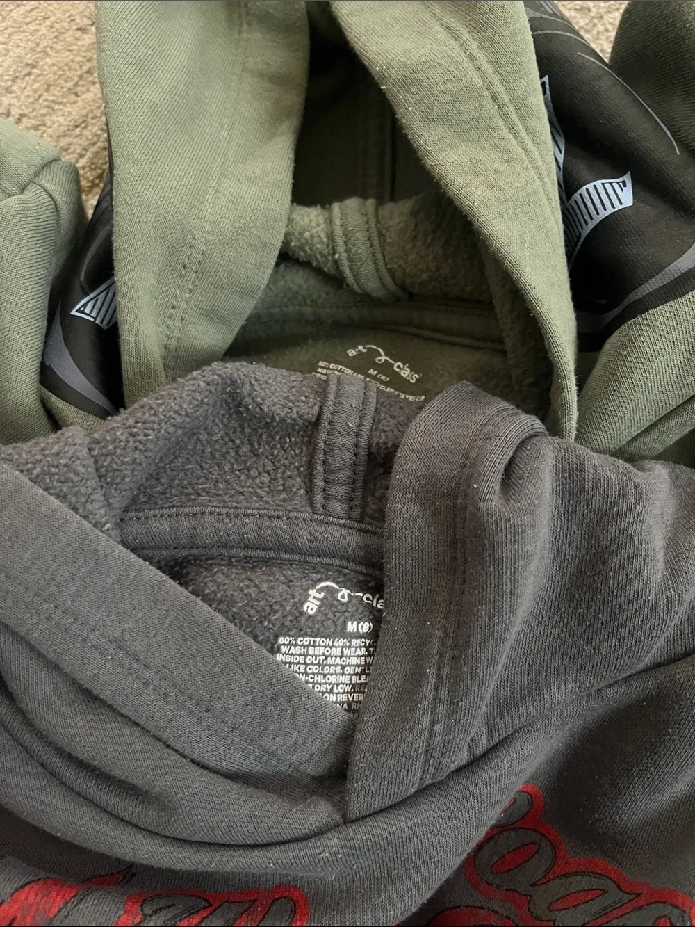 Lot of 4 boys M 8 hoodie John Deere target art class grey zip up pullover
